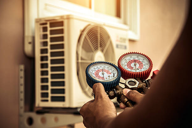 Professional Hvac technician working in Van Dyne, WI